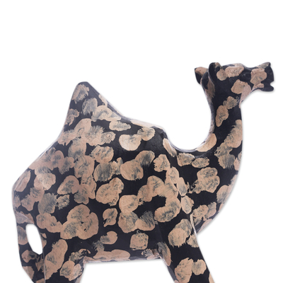 Wood sculpture, 'African Camel' - Wood sculpture