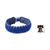 Men's wristband bracelet, 'Blue and Gray Amina' - Men's wristband bracelet