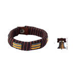 Men's wristband bracelet, 'Song of Africa' - Men's wristband bracelet