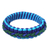 Bangle bracelet, 'Blue and Green Hausa' - Hand Crafted African Bangle Bracelet thumbail