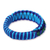 Bangle bracelet, 'Blue and Green Hausa' - Hand Crafted African Bangle Bracelet (image 2b) thumbail