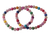 Beaded stretch bracelets, 'San Bra' (pair) - Beaded Agate Stretch Bracelets (Pair) thumbail