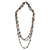 Recycled bead long necklace, 'Lady of Lagos' - Modern Recycled Glass Beaded Necklace thumbail