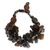 Recycled bead bracelet, 'Midnight Fog' - Recycled bead bracelet (image 2a) thumbail