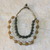 Halskette aus recycelten Perlen - Halskette aus recycelten Perlen