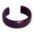 Leather cuff bracelet, 'Annula in Purple' - Artisan Crafted Leather Cuff Bracelet thumbail