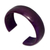 Leather cuff bracelet, 'Annula in Purple' - Artisan Crafted Leather Cuff Bracelet (image 2b) thumbail
