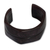 Leather cuff bracelet, 'Wend Konta in Plum' - Leather cuff bracelet