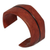 Leather cuff bracelet, 'Wend Konta in Cinnamon' - Leather cuff bracelet (image 2b) thumbail