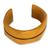 Leather cuff bracelet, 'Wend Konta Sun' - Leather cuff bracelet thumbail