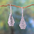 Sterling silver dangle earrings, 'Tree of God' - Sterling silver dangle earrings