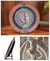 Placa decorativa de madera - Plato y soporte de madera decorativa africana