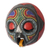 African beaded wood mask, 'Asomdwoe II' - African Beaded Wood Mask Original Artisan Design (image 2d) thumbail