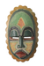 African wood mask, 'Zurufi' - African Mask Hand Carved Wood Recycled Beads thumbail