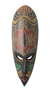 Máscara de madera africana - Máscara de madera con cuentas africanas con símbolo de perdón Adinkra