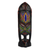 African beaded wood mask, 'Na Gode' - African Beaded Mask Sculpture Crafted by Hand thumbail