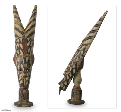 Wood sculpture, African Antelope