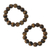 Stretch-Armbänder mit Tigerauge-Perlen, 'Esombo' (Paar) - Stretch-Armbänder mit Tigerauge-Perlen (Paar)