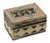 Beaded wood jewelry box, 'Ghana Tradition' - West African Beaded Wood Jewelry Box (image 2a) thumbail