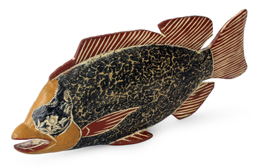 Artisan Crafted African Fish Sculpture