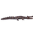 Holzskulptur - Afrikanische handgeschnitzte Krokodilskulptur aus Holz