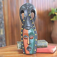 Featured review for Africa mask, Vibrant Ewe Elder