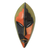 Africa mask, 'Handsome Ewe Elder' - Ghanaian African Mask in Bright Colors thumbail