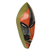 Africa mask, 'Handsome Ewe Elder' - Ghanaian African Mask in Bright Colors (image 2b) thumbail