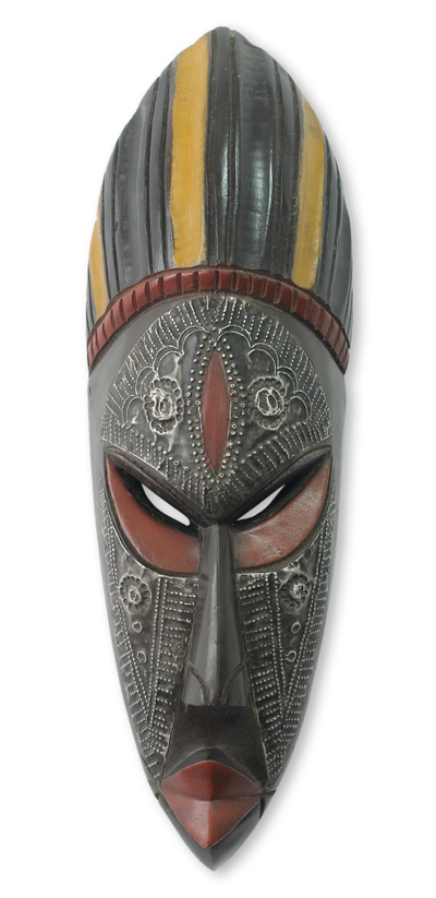 African wood mask, 'Ashanti Donkor' - Hand Carved African Mask