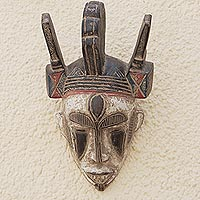 African mask, 'Visions' - Authentic African Wood Mask