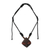 Men's wood pendant necklace, 'Danjuma' - Men's wood pendant necklace
