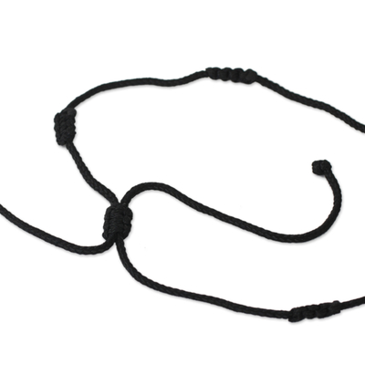 Herren-Halskette mit Holzanhänger, „Papa Adam“ – Herren-Halskette mit Holzanhänger