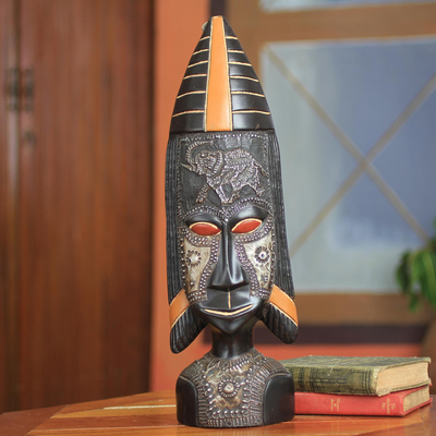 Máscara de madera africana, 'Fulani' - Máscara tribal africana