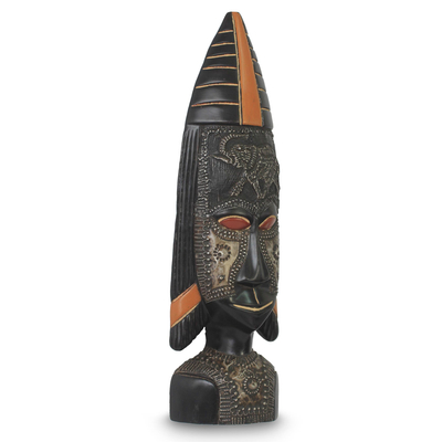 Máscara de madera africana, 'Fulani' - Máscara tribal africana