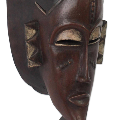 Máscara africana, 'Persona amable de Costa de Marfil' - Máscara africana marfileña