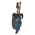 African mask, 'Guro Rooster' - Blue African Mask with Bird (image 2b) thumbail
