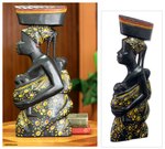 Wood wall sculpture, 'Appreciation' - African Mother and Child Wood Wall Sculpture