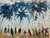'African Beach I' - Pintura de bellas artes de escena de playa africana