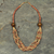 Ceramic and bauxite torsade necklace, 'Nene' - Artisan Crafted Necklace Ghana Beaded Jewelry thumbail