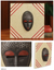 Placa de máscara africana - Placa de máscara africana auténtica Ashanti