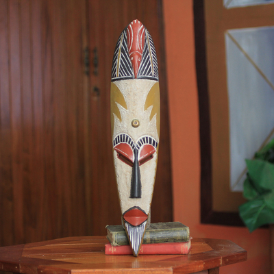 African mask, 'Sankofa Bird' - African Sankofa Mask from Ghana