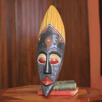 African mask, 'Faithful Father' - Faithful Father Authentic African Mask