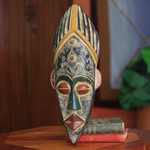 African mask, 'Honesty' - Ghanaian Handcrafted African Mask