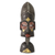 African mask, 'Understanding Lovers' - Artisan Crafted African Mask with Brass Accents thumbail