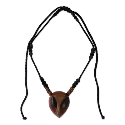 African Mask Necklace for Men