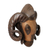 Afrikanische Maske, „Baule Ram“ – handgeschnitzte Widdermaske