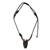 Men's wood necklace, 'Horn Mask' - Mens Handmade Wood Mask Necklace from Africa (image 2a) thumbail