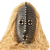 African mask, 'Northern Water Spirit' - Hand Carved African Mask with Raffia (image 2a) thumbail