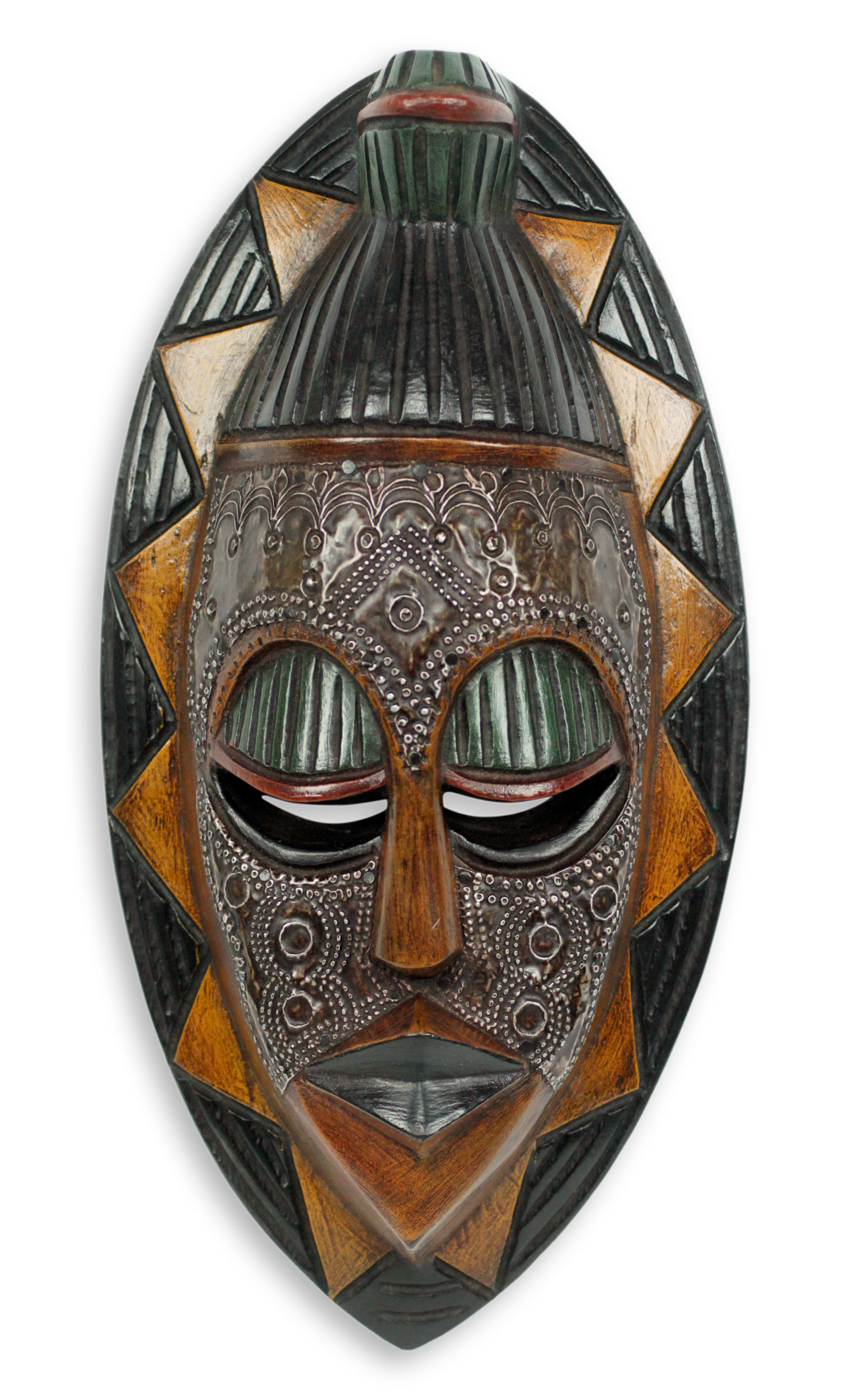 Ghanaian Ewe Tribe Authentic African Mask - Good Will Gesture | NOVICA