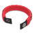Men's wristband bracelet, 'Red Ananse Web' - Artisan Crafted Recycled Bracelet for Men (image 2c) thumbail